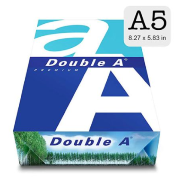 Double A Premium A5 Photocopy Paper - 80gsm (500 Sheets / Ream)