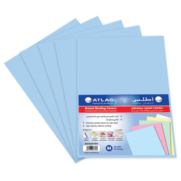 Book Cover Bristol A4 pk=100 Blue