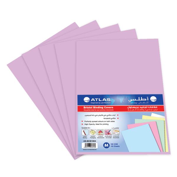 Book Cover Bristol A4 pk=100 Pink