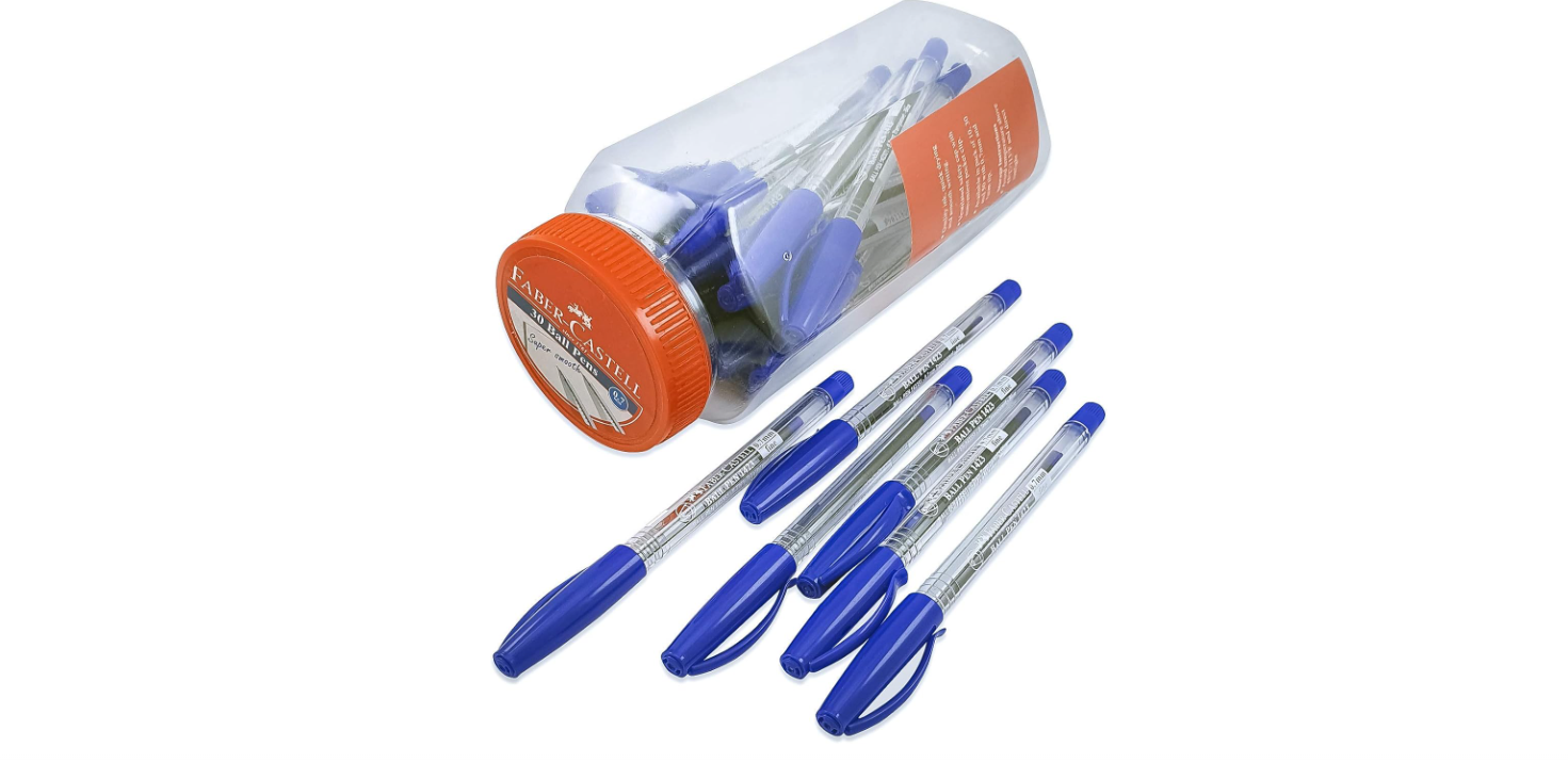 Ball Pen 0.7mm Fine Jar=30 Blue