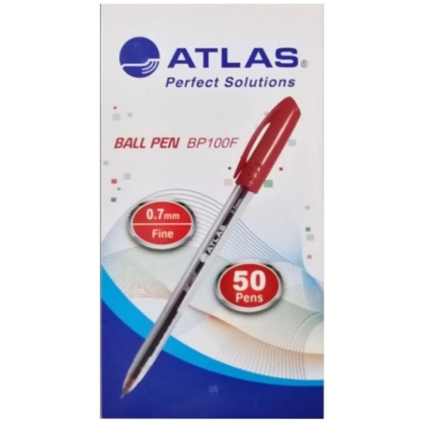 Ball Pen 0.7mm Fine BX=50 Red