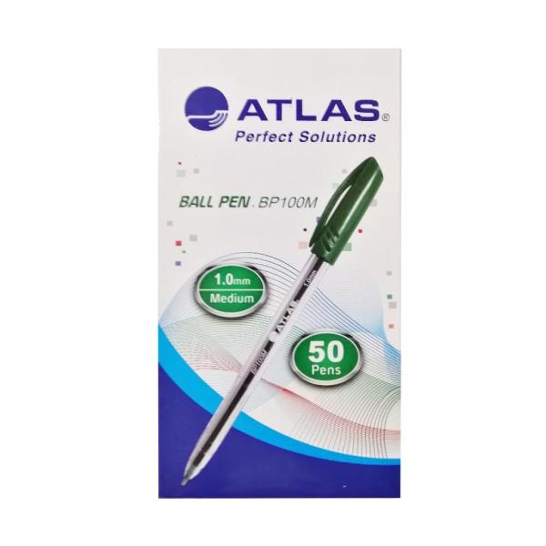 Ball Pen 1.0mm Medium BX=50 Green
