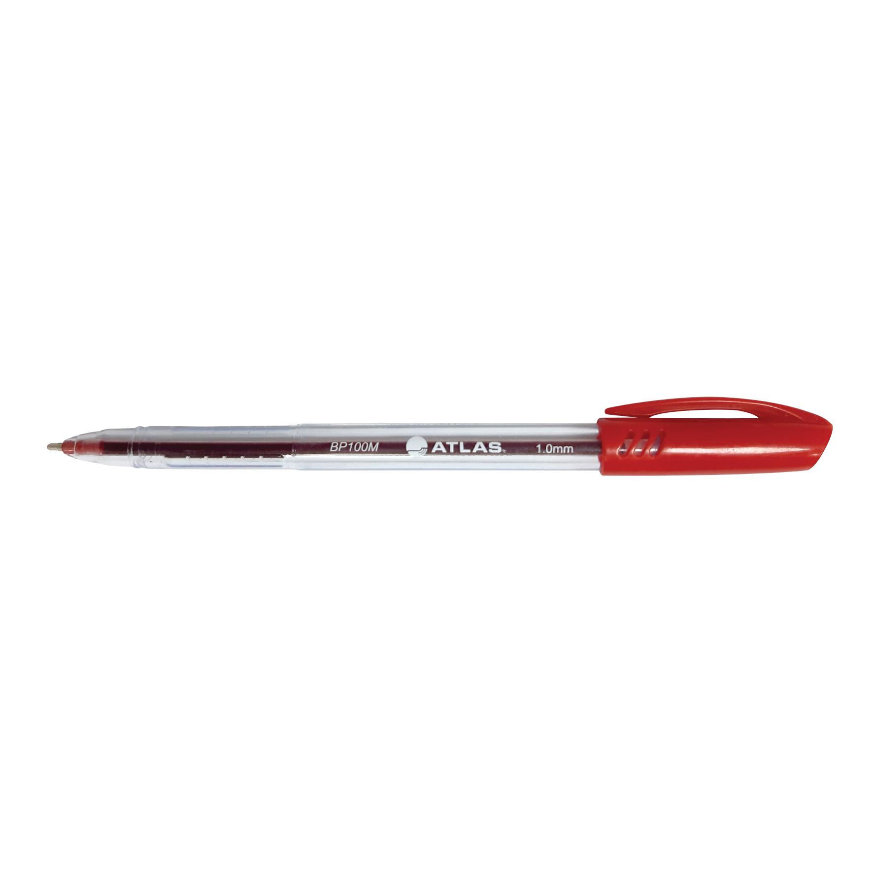 Ball Pen 1.0mm Medium BX=10 Red