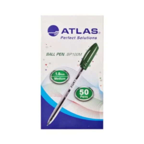 Tri Ball Pen 1.0mm Green BX=10