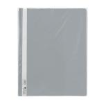 Flat File PP A4 thick w/pkt GY