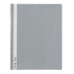 Flat File PP A4 thick w/pkt GY