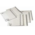Plastic Divider A4 1-10 Bx=25