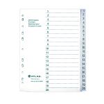 Plastic Divider A4 1-20 Bx=15