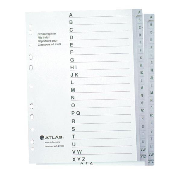 Plastic Divider A4 A-Z Bx=15st