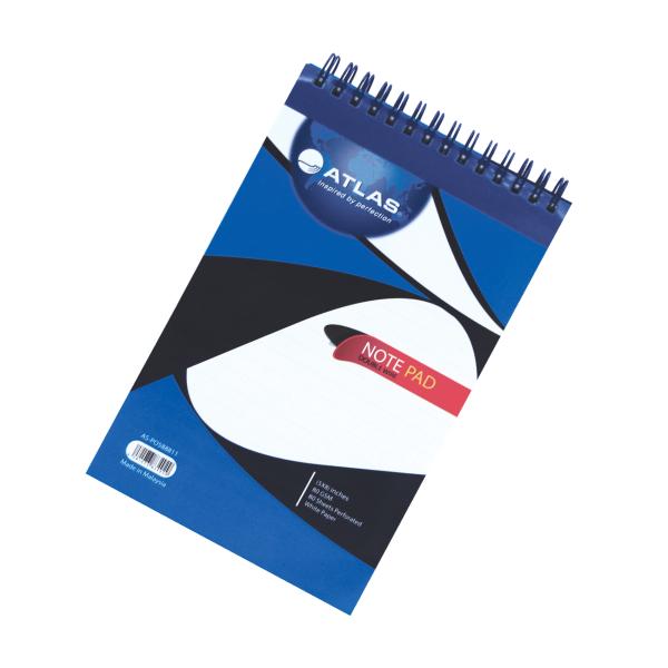 DOUBLE WIRE NOTE PAD 5X8 80GSM 80SHTS