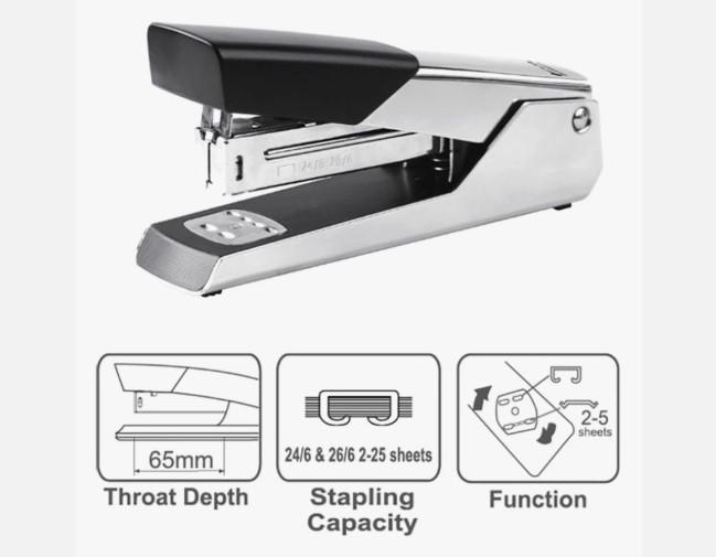 Half Strip Metal Stapler Chrome