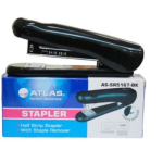 HalfStripMetalStapler W/StapleRemover BK