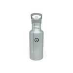 Water Bottle S.Steel w cap Grey 0.6L