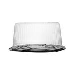 Black Base Cake Container 8 Inch With Clear Lids 50 Pieces