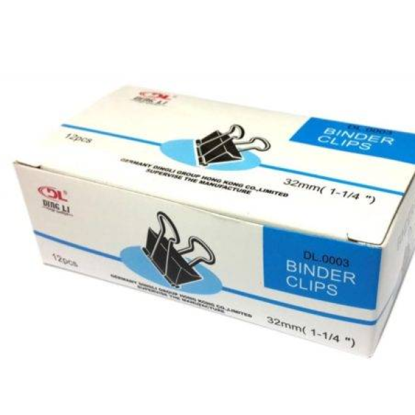 Binder clips 32mm (1-1/4")
