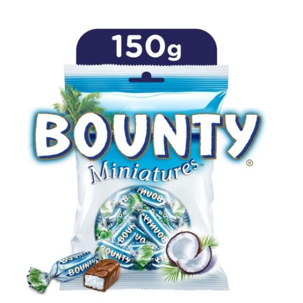 Bounty Miniatures Milk Chocolate Mini Bars 150 g