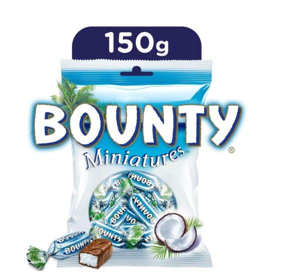 Bounty Miniatures Milk Chocolate Mini Bars 150 g