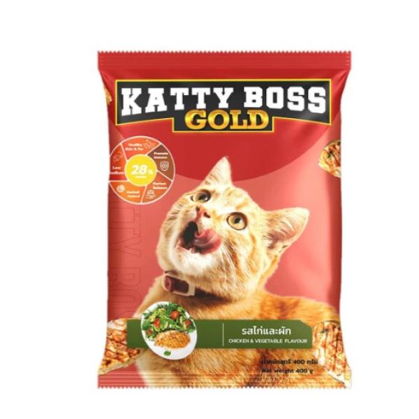 Katty Boss Gold Chicken & Vegetable Flavour Cat Food 400 g