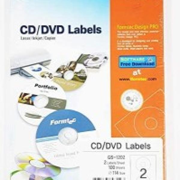 CD Label 40/114mm Bls=20sht