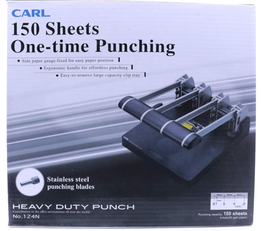 4 Hole Heavy Duty Punch 145sht