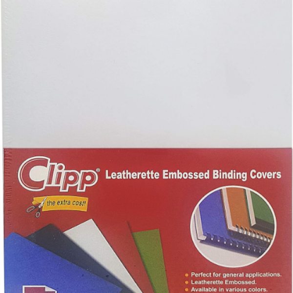 Cover Leath 230g A4 Pk=100 White