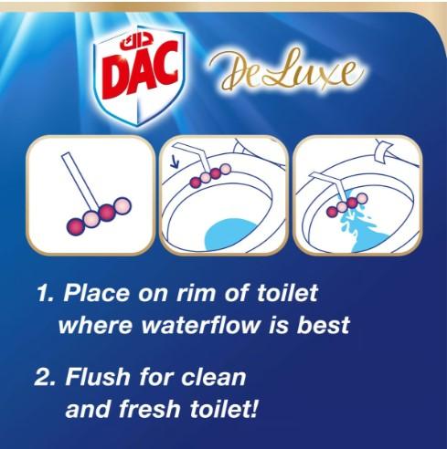 Dac Deluxe Delicate Magnolia Toilet Rim Block 50 g