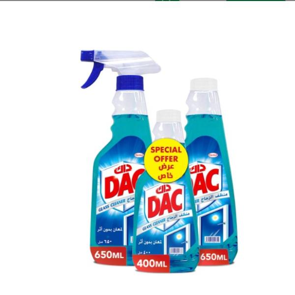 Dac Glass Cleaner 2 x 650 ml + 400 ml
