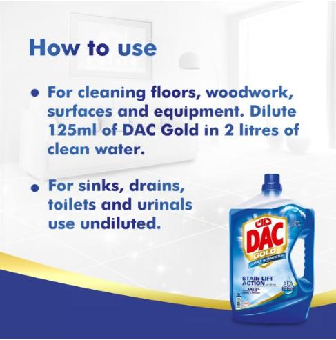 Dac Gold Ocean Breeze Multi-Purpose Disinfectant 1 Litre