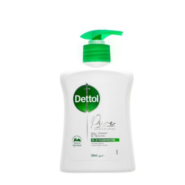 Dettol 0% Fragrance Alcohol Antibacterial Hand Wash 200 ml