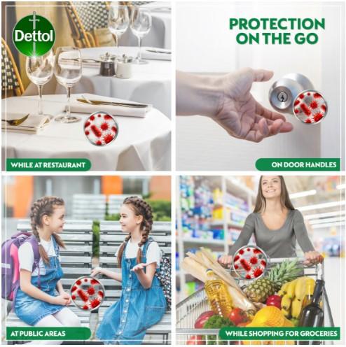 Dettol 2 In 1 Sanitizer Spray For Hands & Surfaces With Aloe Vera Extracts 90 ml