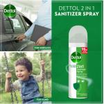 Dettol 2 In 1 Sanitizer Spray For Hands & Surfaces With Aloe Vera Extracts 90 ml