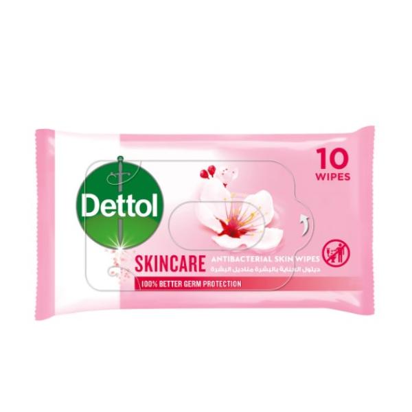 Dettol Skincare Antibacterial Skin Wipes 10pcs