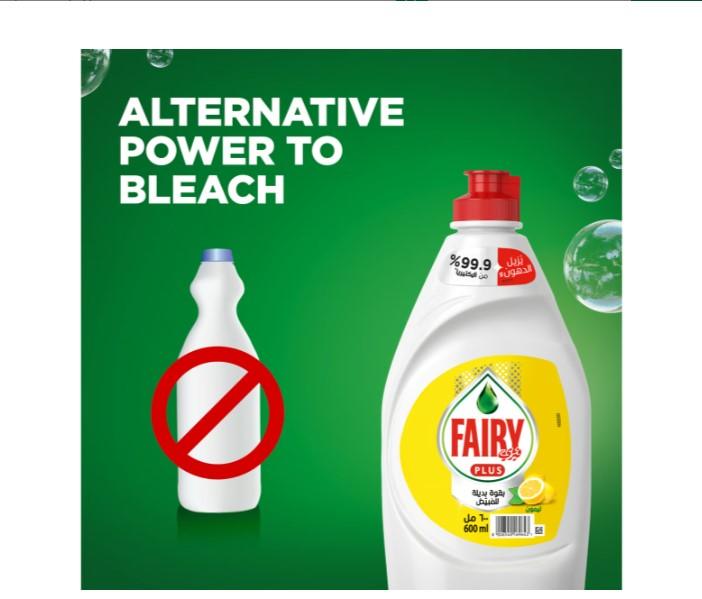 Fairy Plus Lemon Dishwashing Liquid Soap Mega Box Value Pack 6 x 600 ml