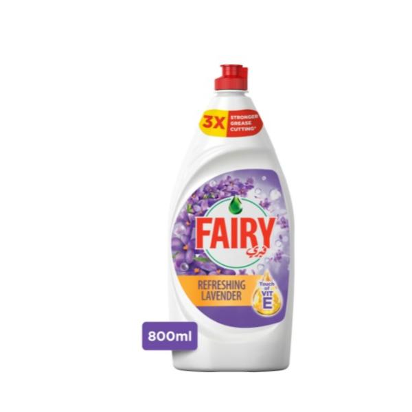 Fairy Refreshing Lavender Touch Of Vitamin E Dishwashing Liquid 800 ml