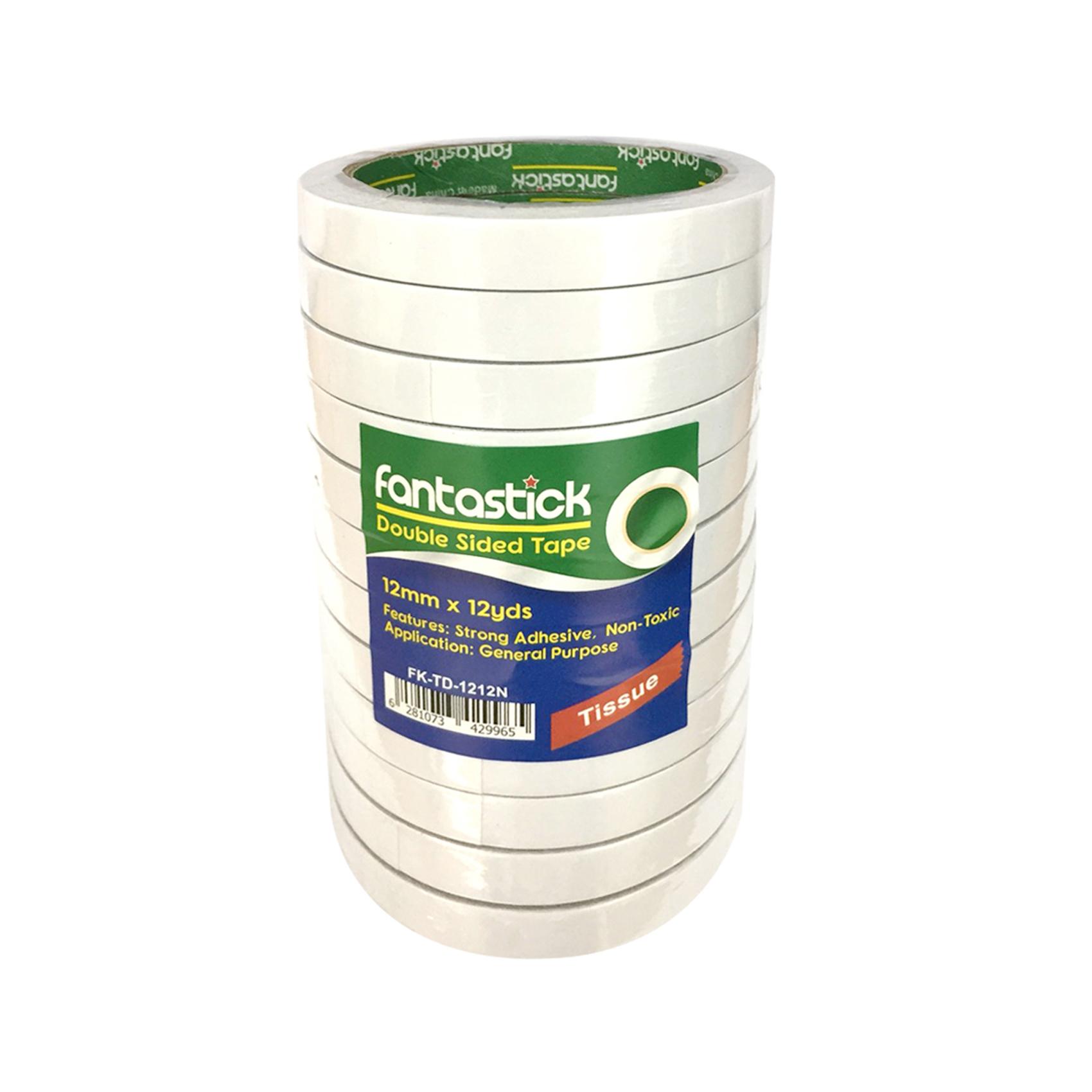 Double sided tape 2"x12yards Pk=3rol