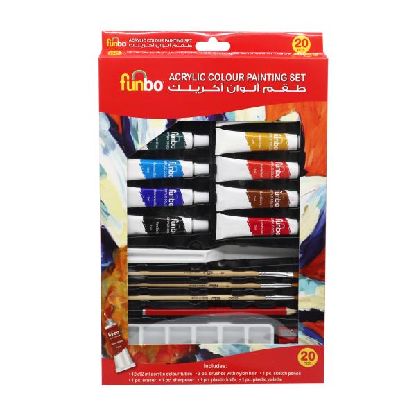 20 pcs Acrylic color painting set