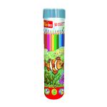 12 Color Pencil Cylinder Dsp Box=24 Sets