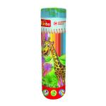 24 Color Pencil Cylinder Dsp Box=12 Sets