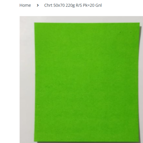 Chrt 50x70 220g R/S PK=20 GNL