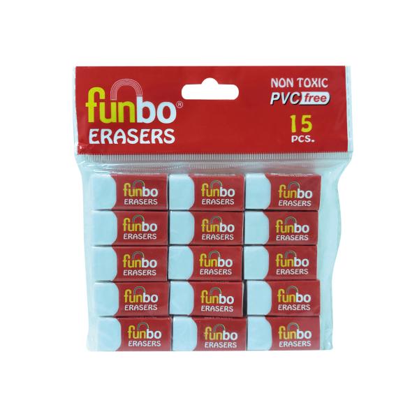 Eraser Small Poly Bag = 15Pcs