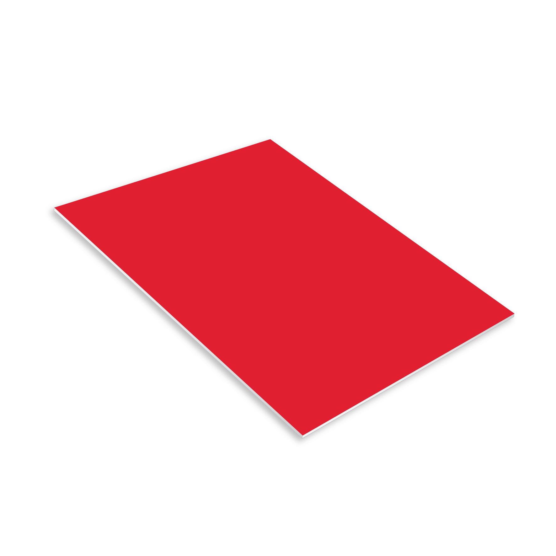 Foamboard 50x70x0.5cm RD PAK=5 EA