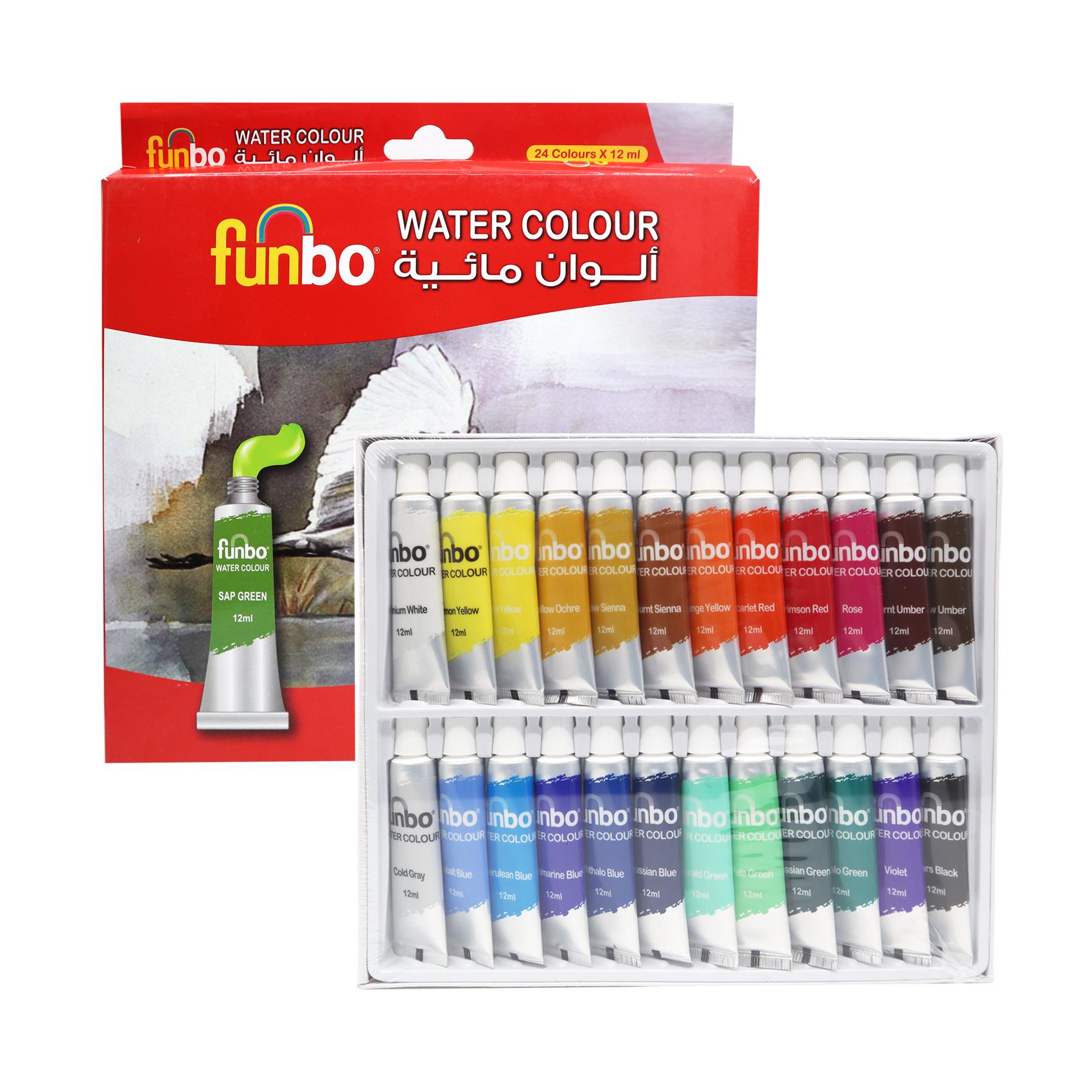 Water Col Paint Set 24 col X 12ml Tubes