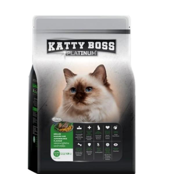 Katty Boss Platinum Grilled Maguro & Japanese Rice Flavour Cat Food 1.25 kg