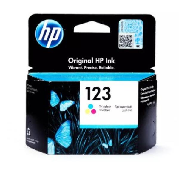 HP 123 Tri-colour Ink Cartridge