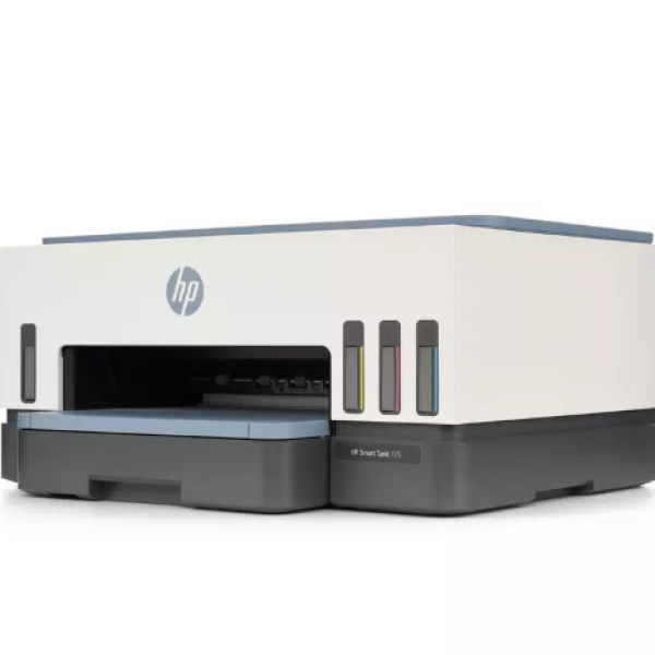 HP Smart Tank 725 All-In-One Printer, White & Blue