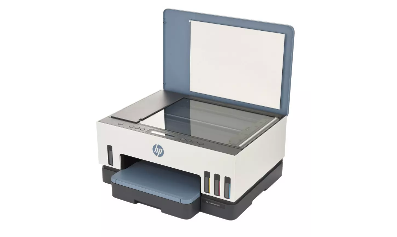 HP Smart Tank 725 All-In-One Printer, White & Blue