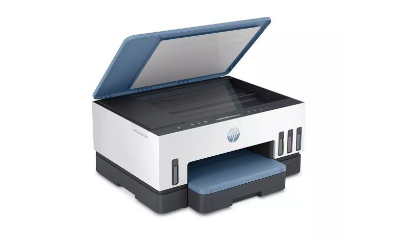 HP Smart Tank 725 All-In-One Printer, White & Blue