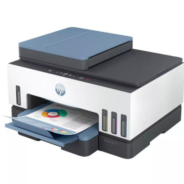 HP SMART TANK 795 4in1 AIO Print/Copy/Scan/Wireless,Inkjet Printer, Grey/White.