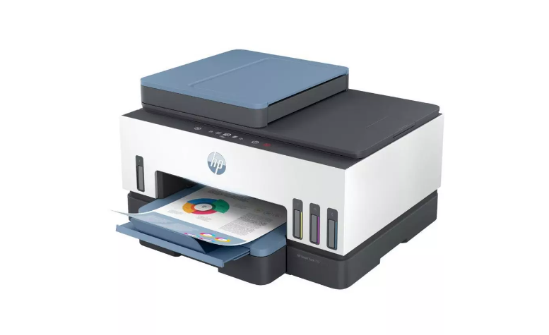 HP SMART TANK 795 4in1 AIO Print/Copy/Scan/Wireless,Inkjet Printer, Grey/White.