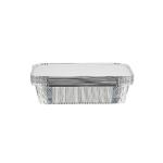 10 Pieces Aluminum Containers with Lid 83185 ( 1850 CC ) 260 x 192 x 50 Mm